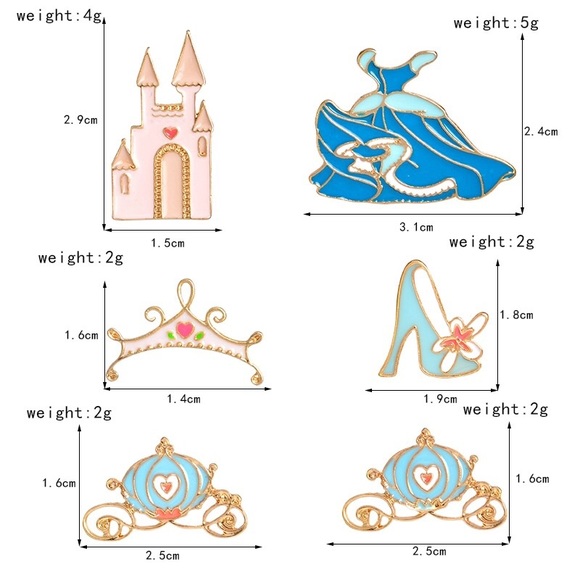 ‼️Must Bundle‼️Cinderella Princess Enamel Pins - Picture 7 of 7